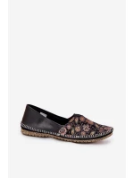 Kožené Vzorované Baletky model 21693638 Černé - Maciejka
