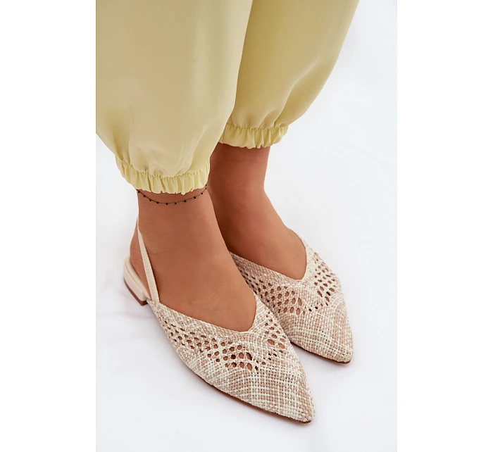 Dámské béžové ploché sandály model 22102865 - Boto