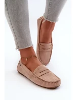 Dámské eko semišové mokasíny, světle béžová Rerteria Dámské eko semišové mokasíny, světle béžová Rerteria