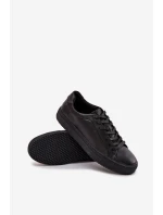 Pánské kožené tenisky Big Star – černé