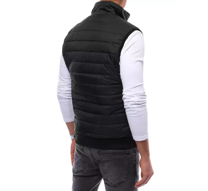 Pánská prošívaná vesta černá FashionStreet TX4234