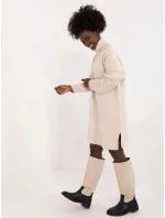 Světlebéžové látkové šaty s rolákem (0547) Světlebéžové látkové šaty s rolákem (0547)