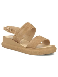 Dámské kožené sandály na podpatku model 22158391 - FILIPPO