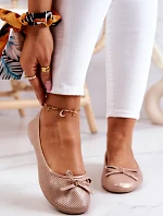 Dámské Baleríny Klasické růžove Fimme