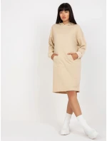 Šaty D10044C30296A světle béžové