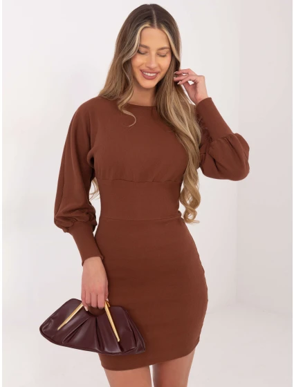 Šaty RV SK 6079.65 hnědá Šaty RV SK 6079.65 hnědá