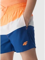 Chlapecké plážové šortky typu boardshorts 4F - oranžové Chlapecké plážové šortky typu boardshorts 4F - oranžové