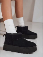 Dámské černé semišové sněhule FashionStreet ZY1283