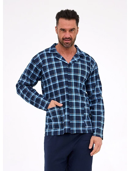 pyžamo model 21285458 dlouhé/r S2XL pánské rozepínací - Cornette