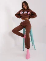 Komplet EM KMPL model 18955265 ciemny brązowy - FPrice Komplet EM KMPL model 18955265 ciemny brązowy - FPrice