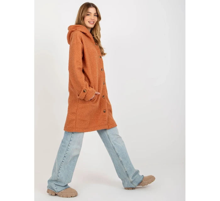 Dámský kabát RV PL 8449.98P tmavě oranžový Dámský kabát RV PL 8449.98P tmavě oranžový