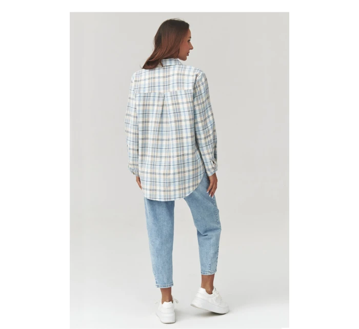 Košile s dlouhým rukávem  model 223229 Makadamia