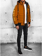 FashionStreet pánská prošívaná velbloudí bunda TX4650 FashionStreet pánská prošívaná velbloudí bunda TX4650