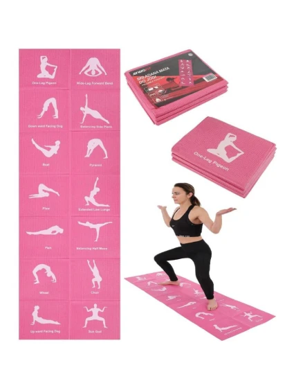 Skládací podložka na jógu 1700x600x5MM RED ENERO FIT