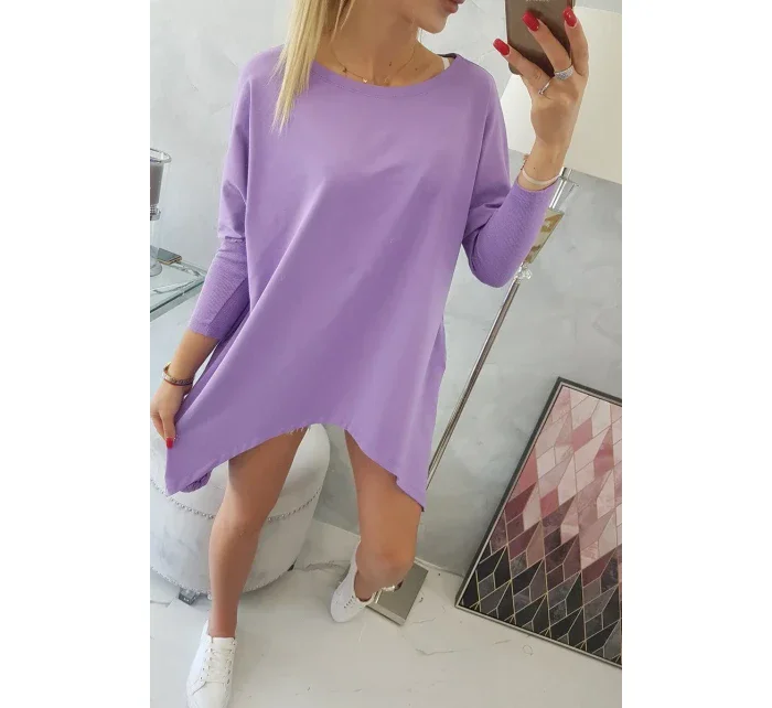 Oversize halenka fialová