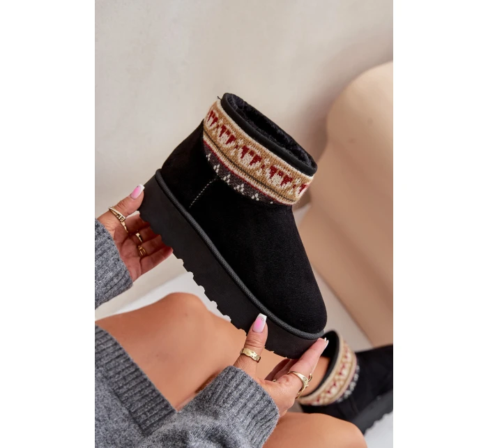 Dámské Sněhule S Vzorem Na Platformě Černé model 21678552 - Boto Dámské Sněhule S Vzorem Na Platformě Černé model 21678552 - Boto