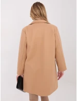 Płaszcz IT PL model 21782311 camelowy - FPrice Płaszcz IT PL model 21782311 camelowy - FPrice