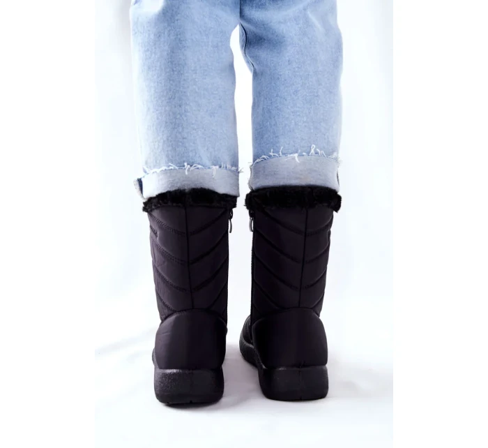 Vysoké Dámské Sněhule Černé Luxina