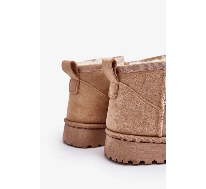 Dětské zateplené sněhule Béžová Nallita