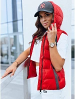 Dámská prošívaná vesta model 22045077 červená - FashionStreet