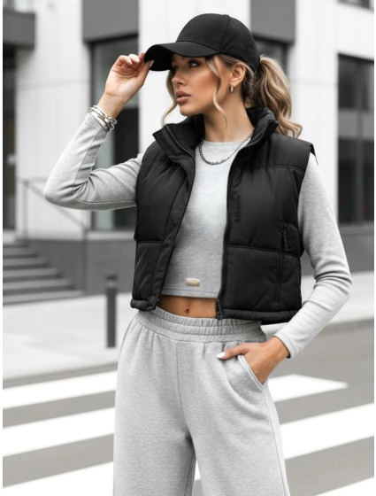 Dámská prošívaná vesta černá Dstreet model 21991837 - FashionStreet