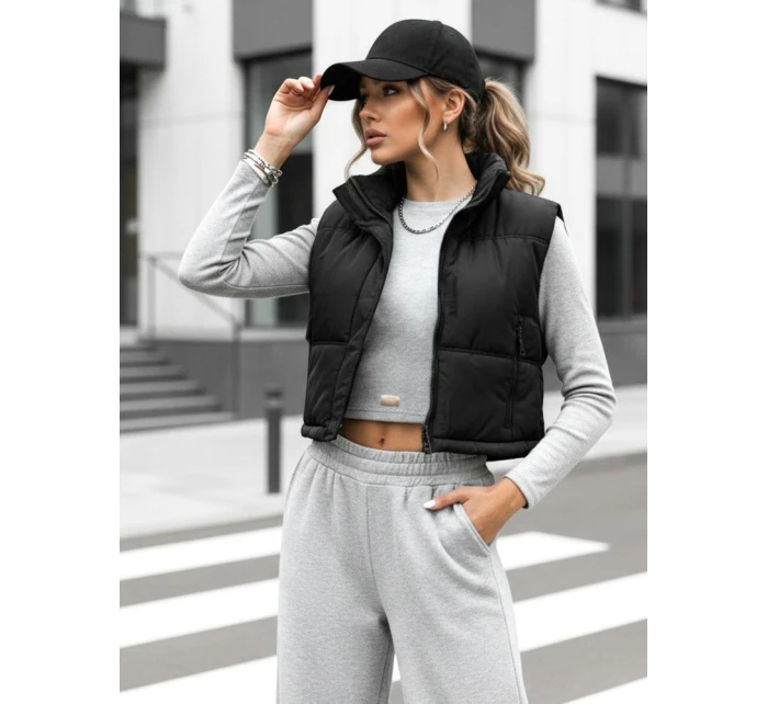 Dámská prošívaná vesta černá Dstreet model 21991837 - FashionStreet