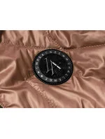 Prošívaná dámská vesta v karamelové barvě model 18016222 - S'WEST