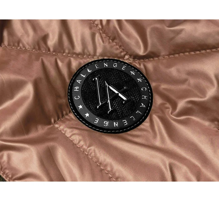 Prošívaná dámská vesta v karamelové barvě model 18016222 - S'WEST