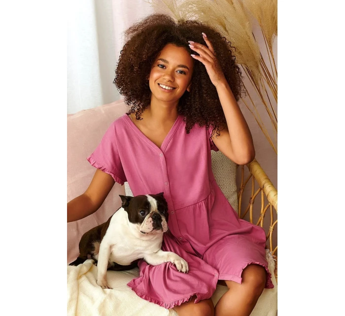 Dámská těhotenská košile 9600 pink - Doctornap Dámská těhotenská košile 9600 pink - Doctornap