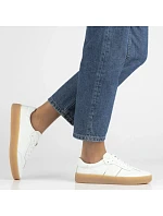 Dámské kožené boty na platformě bílé Filippo DP7543/26 Dámské kožené boty na platformě bílé Filippo DP7543/26