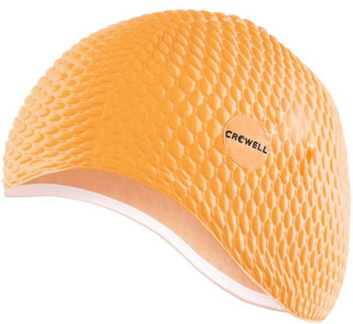 Plavecká čepice Crowell Java Bubble v oranžové barvě.9