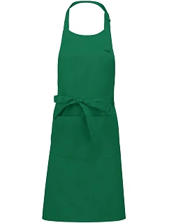 Kariban K 885 Zástěra s laclem 20.K885 kelly green