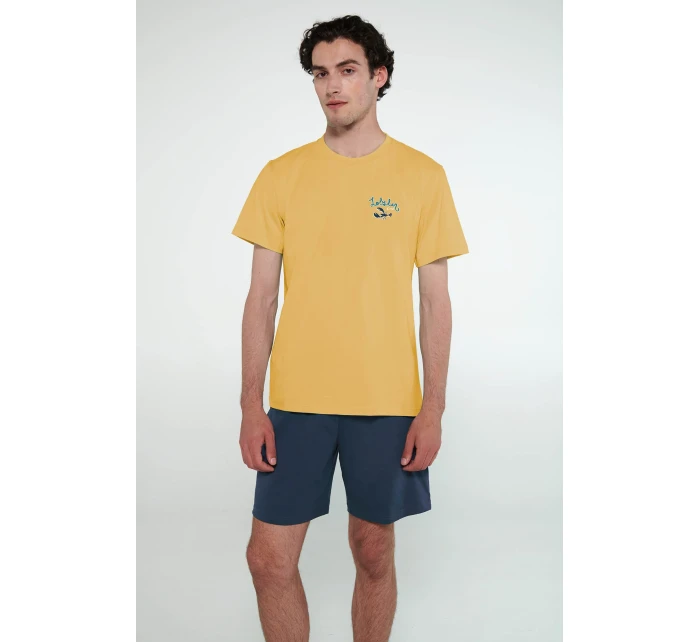 Pánské pyžamo s krátkými rukávy model 20741726 - Vamp Pánské pyžamo s krátkými rukávy model 20741726 - Vamp