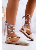 Dámské vázané espadrilky Big Star model 21577575 Béžová - Big Star Shoes Dámské vázané espadrilky Big Star model 21577575 Béžová - Big Star Shoes