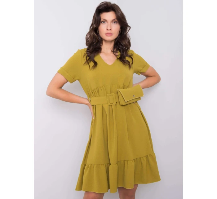 Šaty DHJ SK 13078.31P olivový Šaty DHJ SK 13078.31P olivový