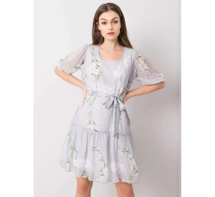 Šaty LK SK 508129.06X světle šedá