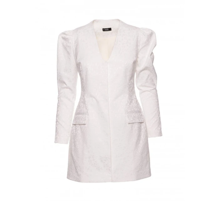 M881 Žakárové blejzrové šaty - krémové M881 Žakárové blejzrové šaty - krémové