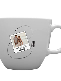 Personalizovaný MEGA XXL keramický hrnek 1000 ml s fotkou a cestovatelským motivem