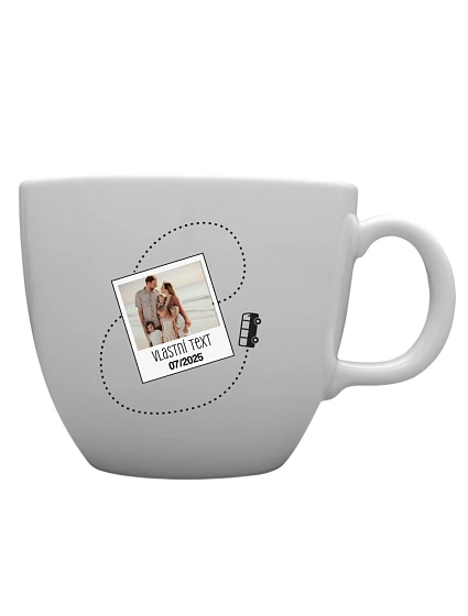 Personalizovaný MEGA XXL keramický hrnek 1000 ml s fotkou a cestovatelským motivem Personalizovaný MEGA XXL keramický hrnek 1000 ml s fotkou a cestovatelským motivem