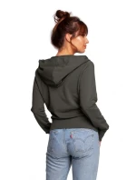 Zavinovací svetr s kapucí model 21787047 černý - BeWear