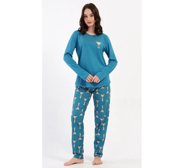 Dámské pyžamo dlouhé Malá žirafa