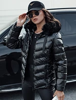 Dámská prošívaná zimní bunda s kapucí MIRIAL černá FashionStreet TY4574
