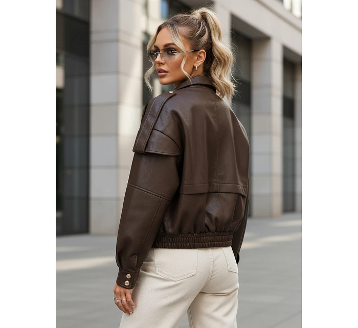 Kurtka damska z ze i brązowa model 22042890 - FashionStreet