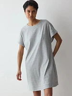Dámská noční košile Nightdresses NDK SSL 08 Medium Grey Melange šedá - TRIUMPH