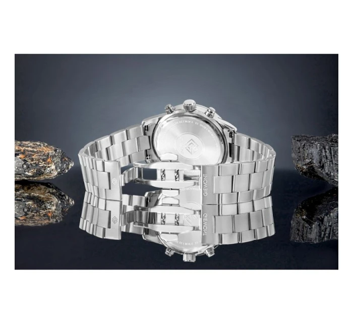 Pánské hodinky Giewont Chronograph Sapphire Silver GW4580-B2
