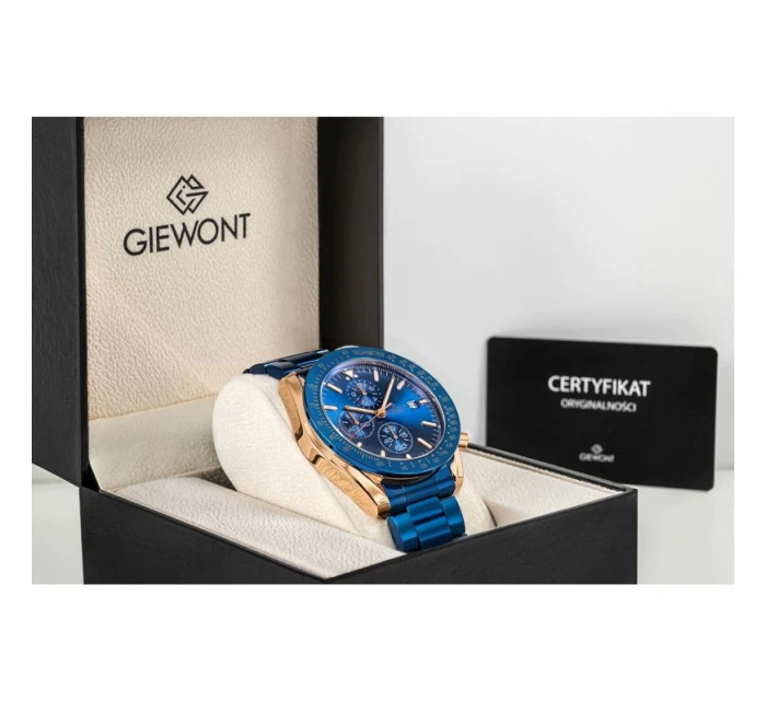 Pánské hodinky Giewont Chronograph Sapphire Blue Copper GW8720-B5