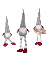 DEKORATIVNÍ TRPASLÍK 30+15CM ŠEDÝ DEKORATIVNÍ TRPASLÍK 30+15CM ŠEDÝ