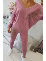 Zirkonová sada panther tmavě růžová Zirkonová sada panther tmavě růžová