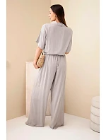 Dámský viskózový model 22185781 komplet se širokými kalhotami fango - K-Fashion