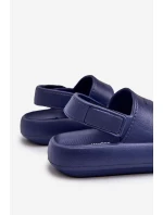 Lehké pěnové sandály na suchý zip ProWater PRO-24-05-01K tmavě modré Lehké pěnové sandály na suchý zip ProWater PRO-24-05-01K tmavě modré